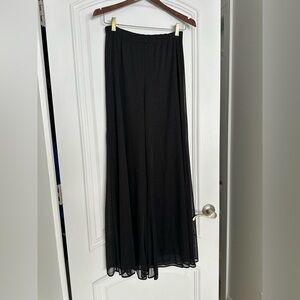 Connected Apparel Black Sheer Pants